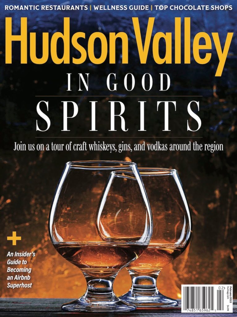 Hudson Valley Magazine 'In Good Spirits' Cover, February 2022