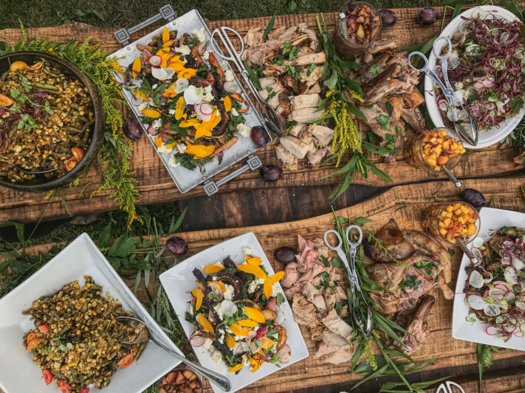 Heirloom Fire Main Course Spread