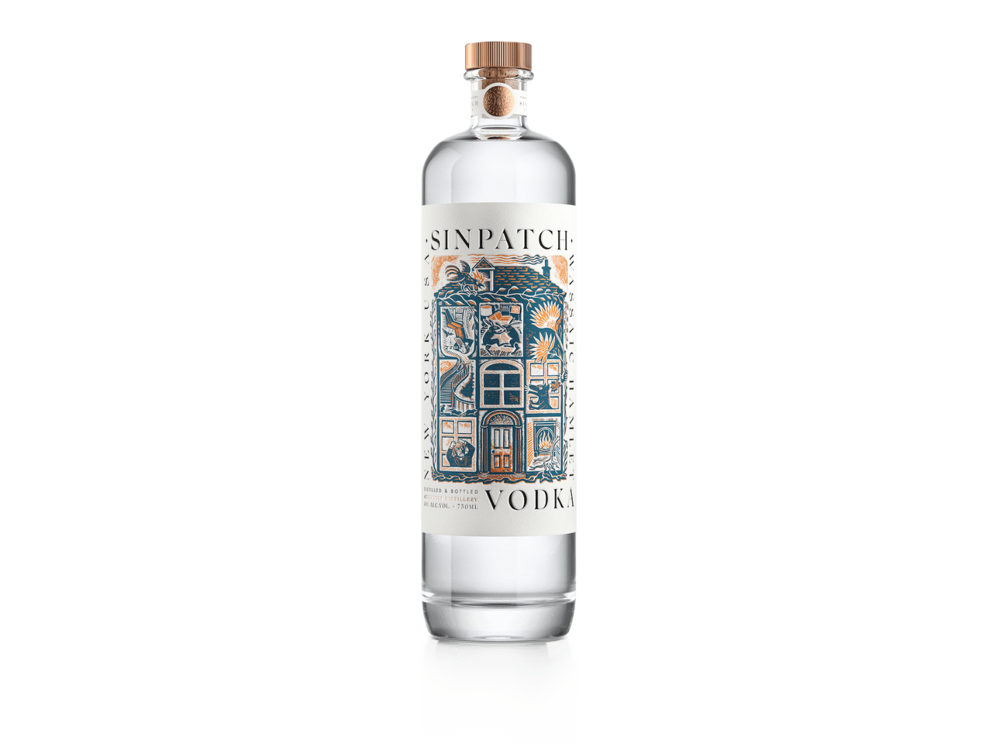 Bottle of Sinpatch Vodka
