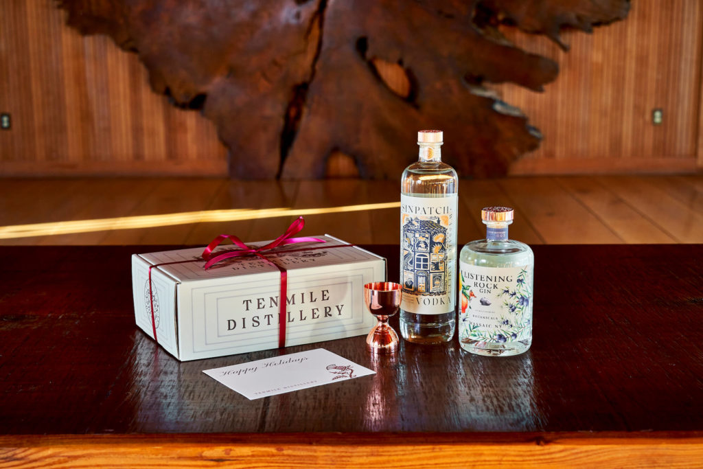 Holiday Gift Box with Red Ribbon