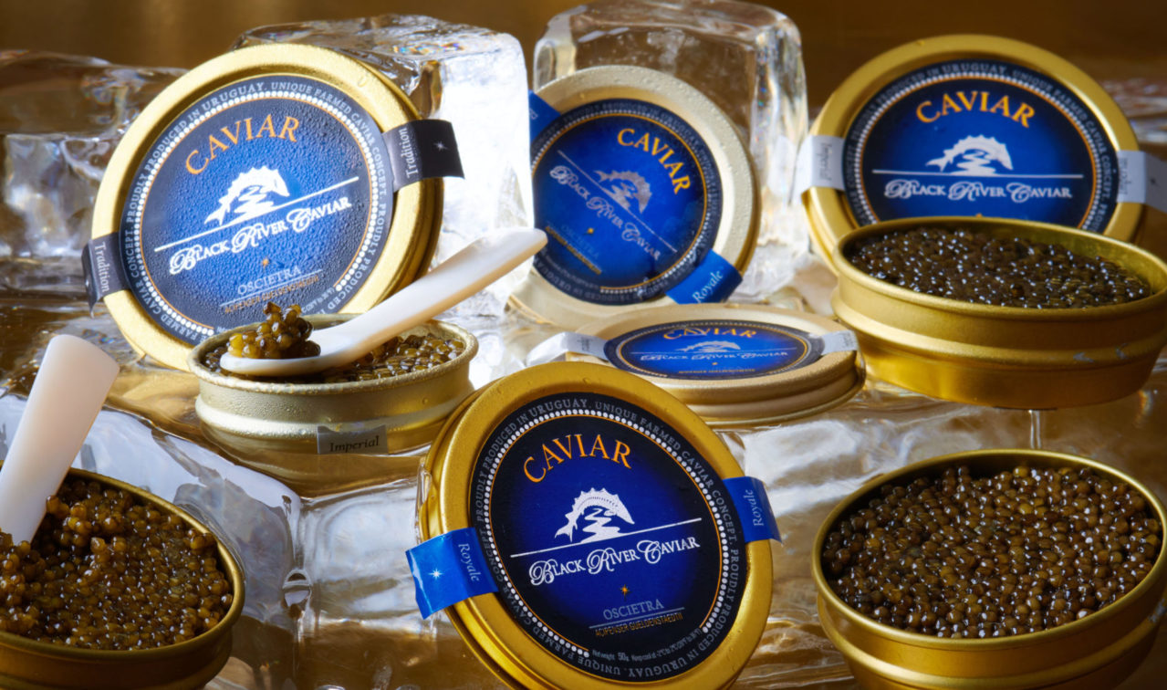 tins of Black River Caviar